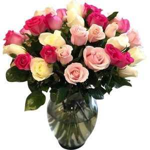 Florero con rosas